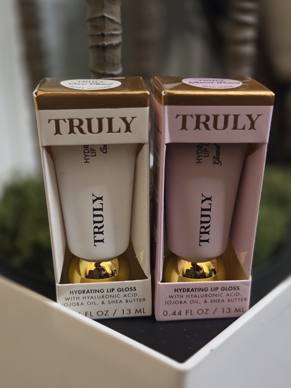 TRULY Hydrating Lip Gloss Duo — White & Light Pink